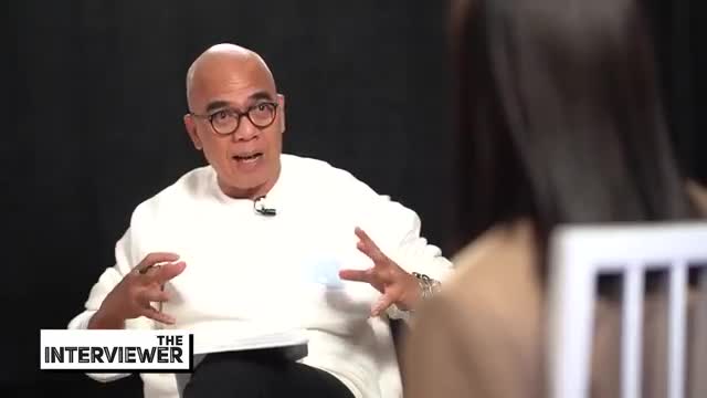 Deanna Wong with The Interviewer Boy Abunda