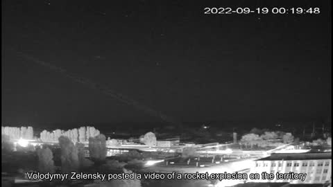 Volodymyr Zelensky published a video of a rocket explosion on the territory of the Yuzhno-Ukraine N