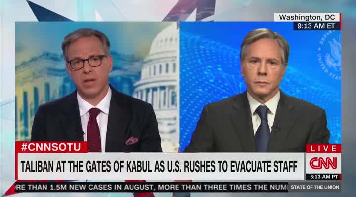 Jake Tapper presses Blinken on Afghanistan exit