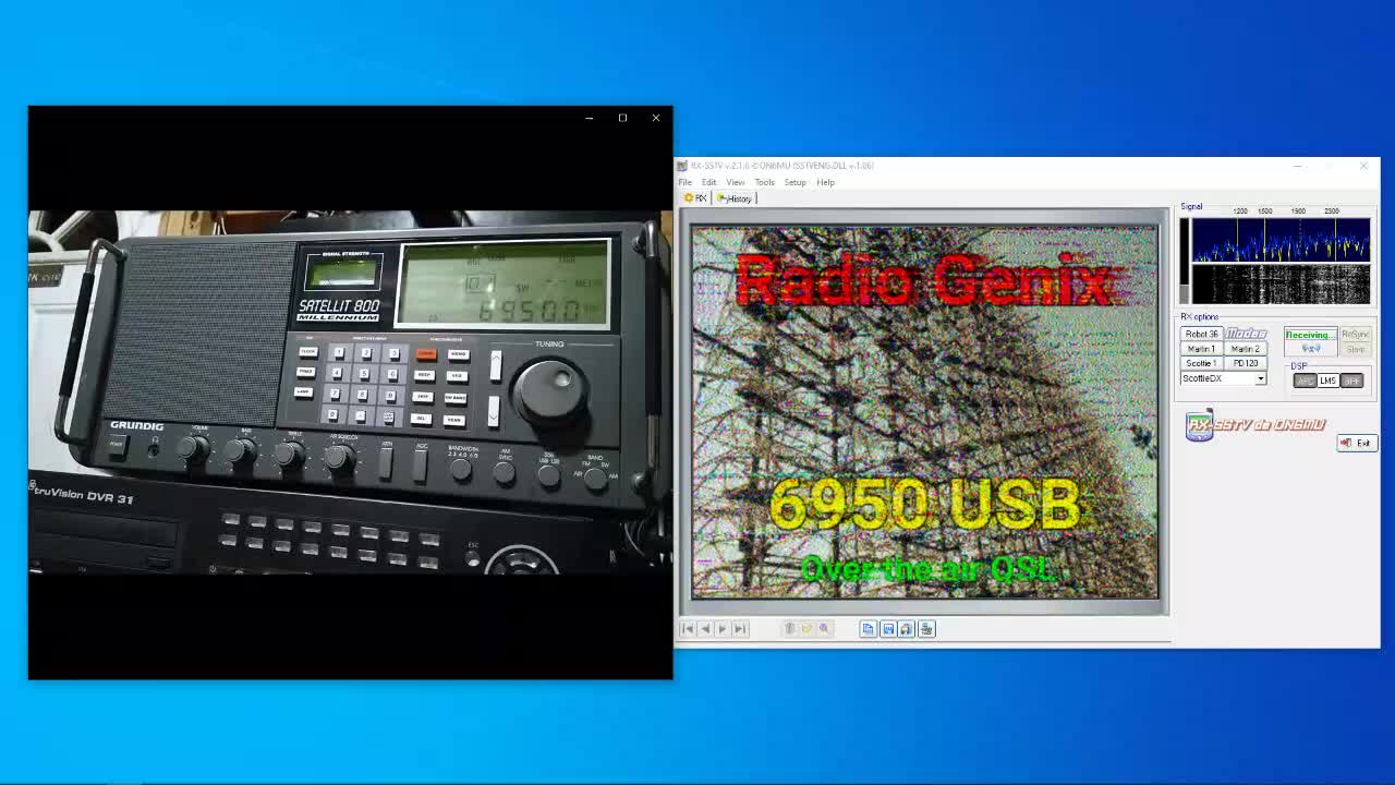 RADIO GENIX Pirate Radio SSTV QSL