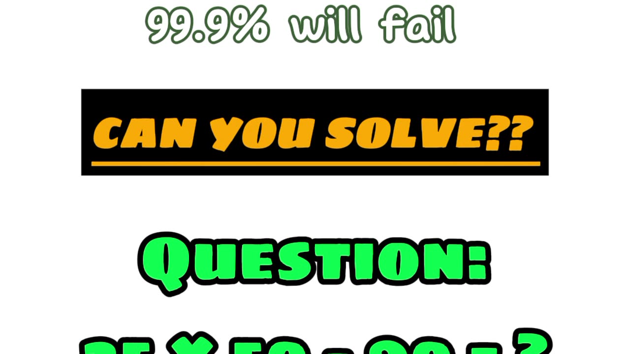 CAN YOU SOLVE❓❓