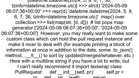 In Python how to print a date in an array concisely without extracting it