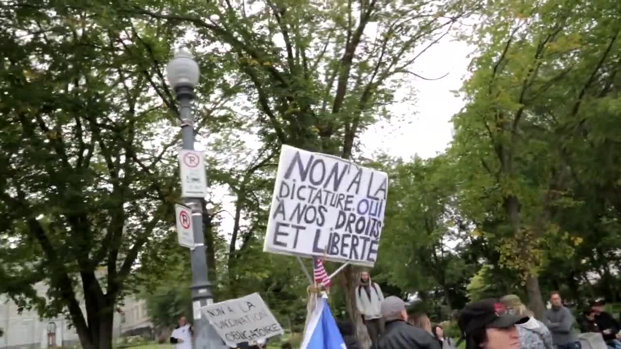 Protest at Quebec Parliament in Quebec City (September 15th 2020)