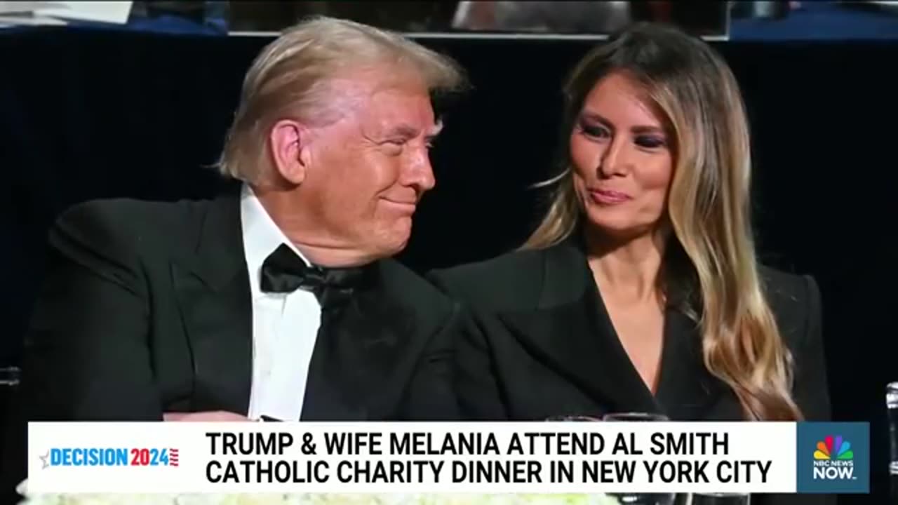 Melania Trump attends Al Smith dinner with former president