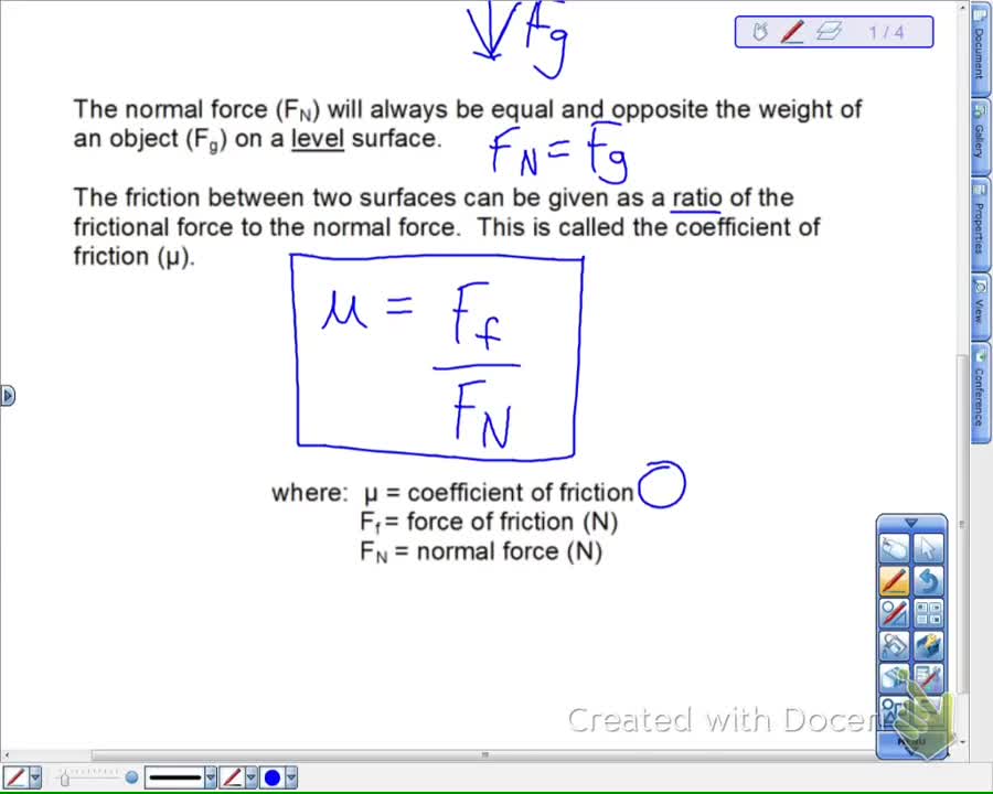 Coefficient of Friction Lesson