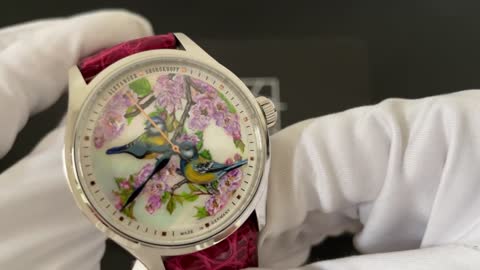 Miniature Painting BLUE TIT - Alexander Shorokhoff