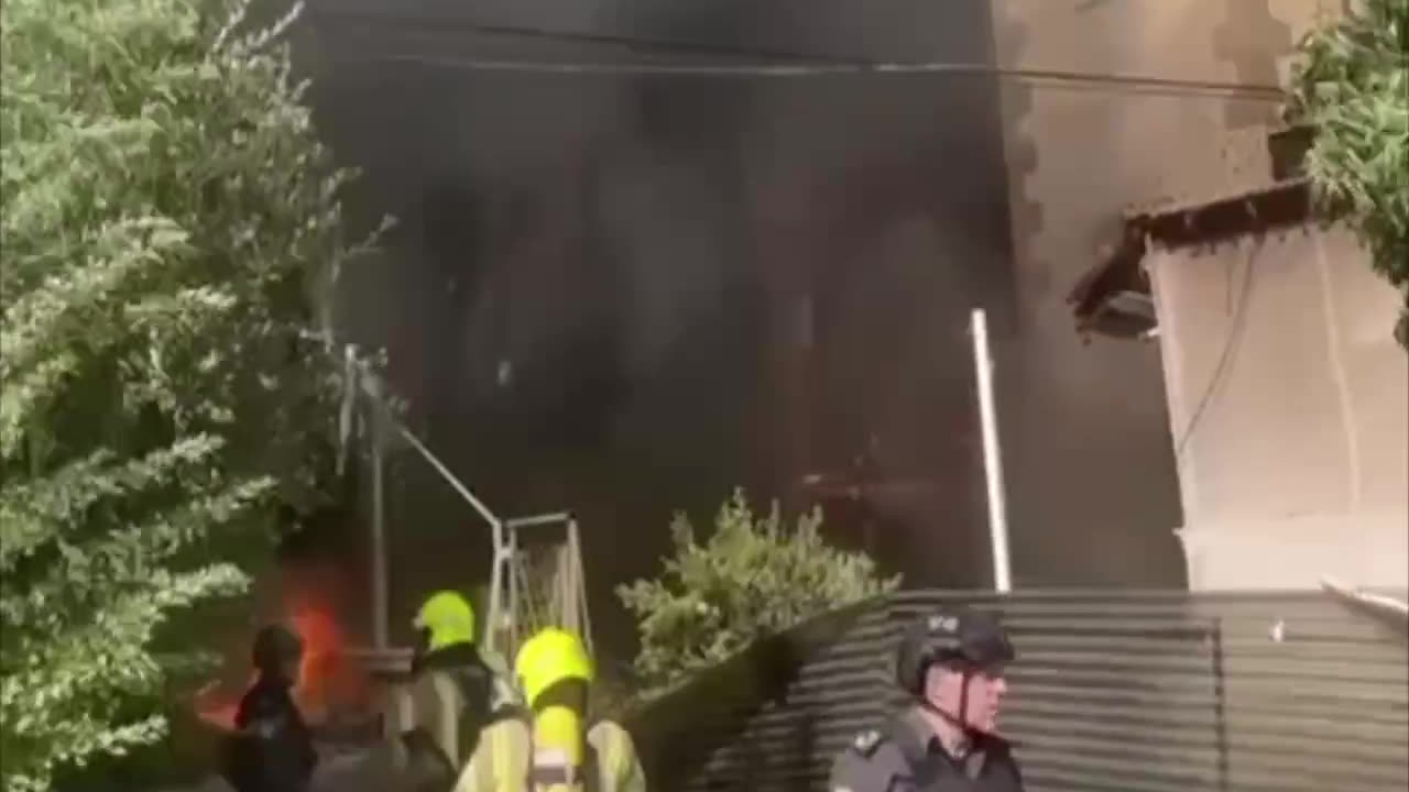 Documentation from the firefighting operations in Kiryat Shmona.