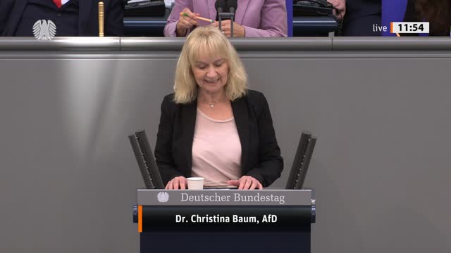 Dr. Christina Baum Rede vom 24.03.2022 - Gesundheit