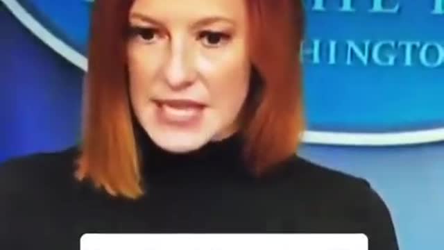 Psaki with another NWO slip: "Protect marked people"