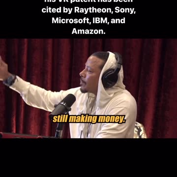 Terrence Howard proves his VR patent has been cited by Raytheon, Sony, Microsoft, IBM and Amazon