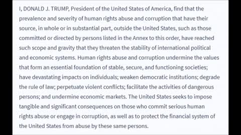 Trump - GITMO - Military Tribunal - Trafficking - EO