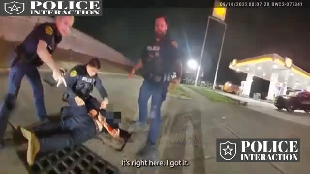 BODY CAM FOOTAGE SHOW POLICE OPENING FIR AT SUSPECT AFTER CHASE!