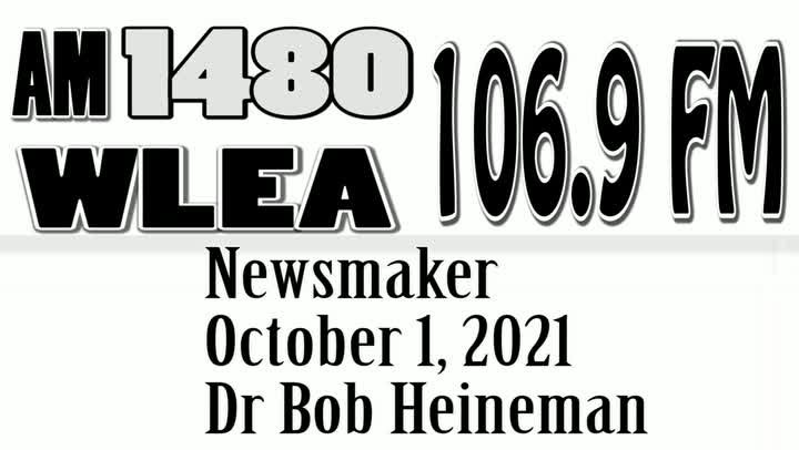 Wlea Newsmaker, October 1, 2021, Dr Bob Heineman