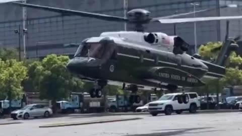 The new Marine One during testing