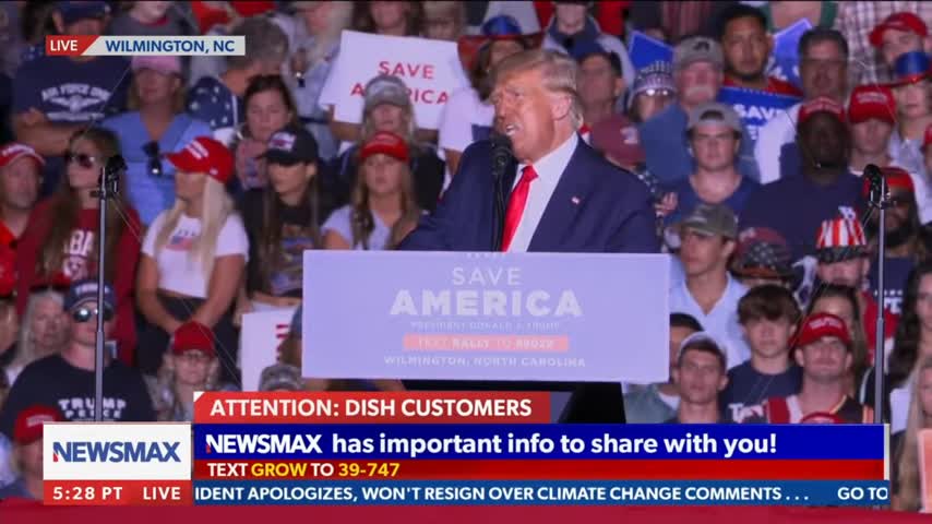 BREAKING NEWS TRUMP SPEAK IN NC.