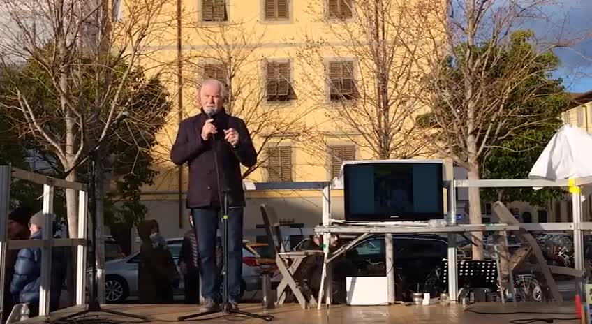 Dott. Leopoldo Salmaso, 26 febbraio 2022, piazza del Carmine a Firenze