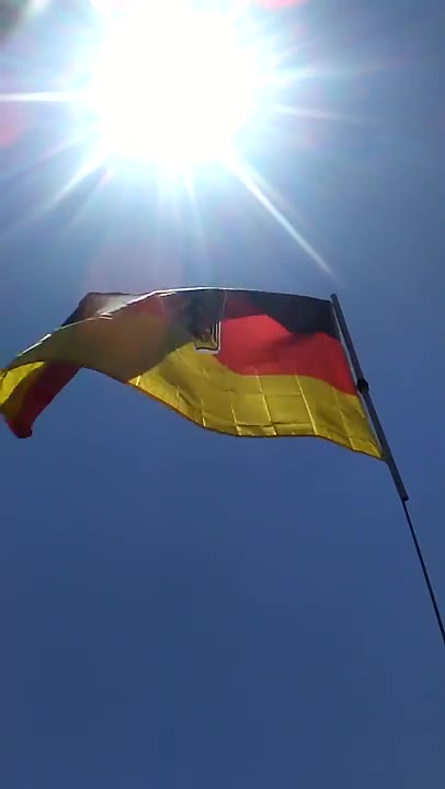 flying the german flag