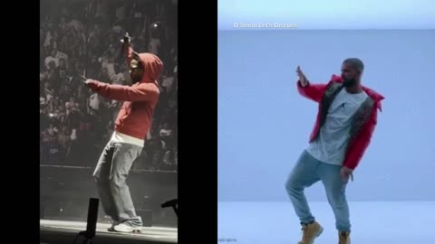 Kendrick Lamar Does HotLine Bling on Drake Head