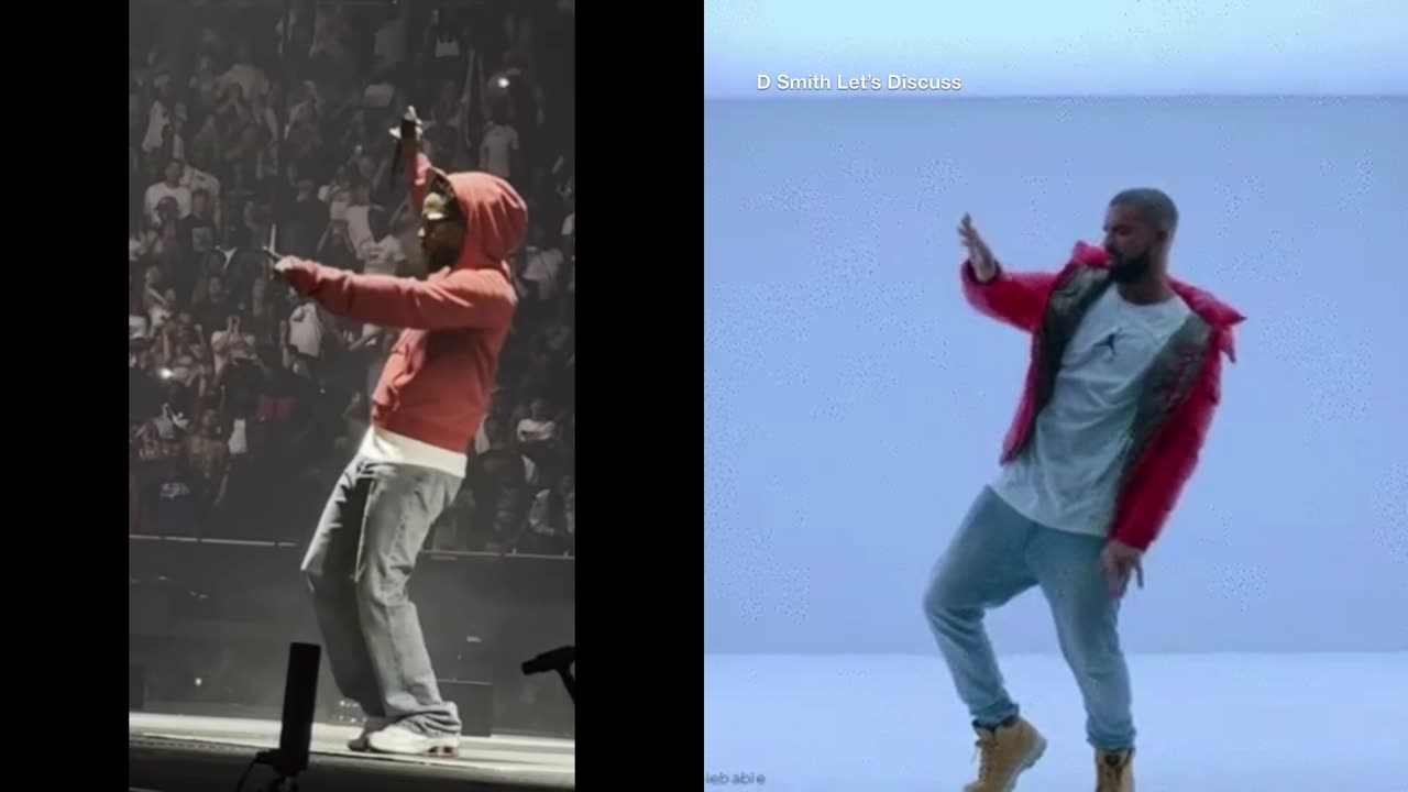 Kendrick Lamar Does HotLine Bling on Drake Head