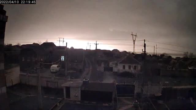 Ukraine War Massive Explosion Lights Up Nikolaev Night Sky