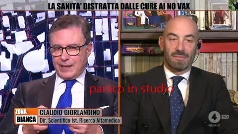 Vaccini, Cosa ha detto? Panico in studio. RNA alieno ? OGM? - Zona Bianca