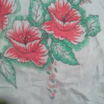 as flores do pano de prato