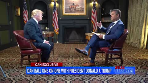 OAN - Dan Ball Interview with President Donald J. Trump (Part 1)