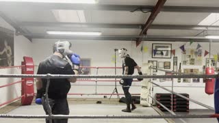 Sparring with Mighty Joe