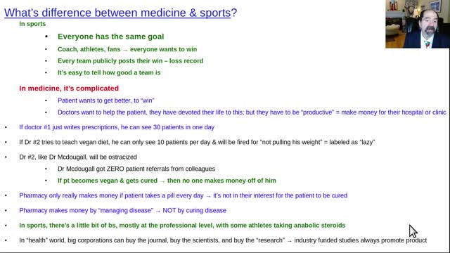 What's the difference between medicine & sports?