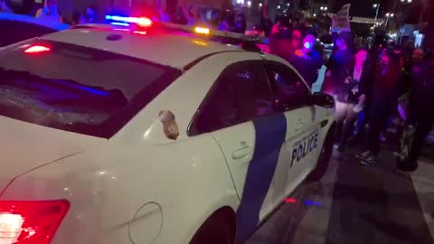 Antifa Smashes DHS Vehicles at Pro-Abortion Protest Last Night