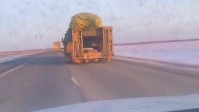 2S7M 203mm Artillery on the move. Dec 10