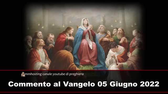 VANGELO DEL GIORNO DI PENTECOSTE DOMENICA 05 GIUGNO 2022 Gesù disse:Lo Spirito Santo vi insegnerà ogni cosa e vi ricorderà tutto ciò che io vi ho detto». Dal Vangelo secondo Giovanni Gv 14,15-16.23-26 Parola di Dio