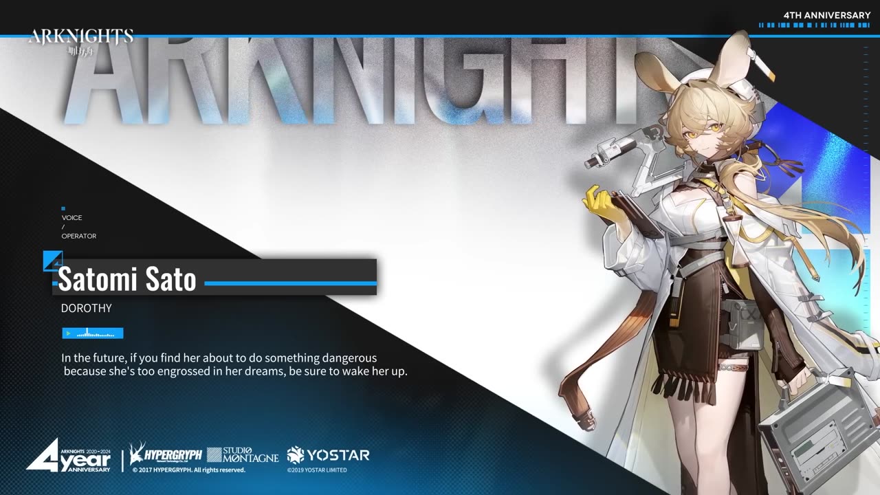 Arknights 4th Anniversary CV Greetings 04