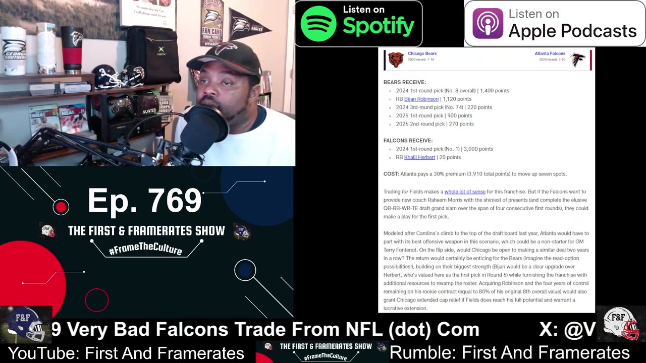 Ep. 769 Very Bad Falcons Trade From NFL (dot) Com