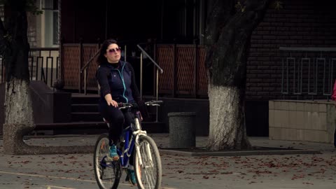 Ukraine Girl Cycling