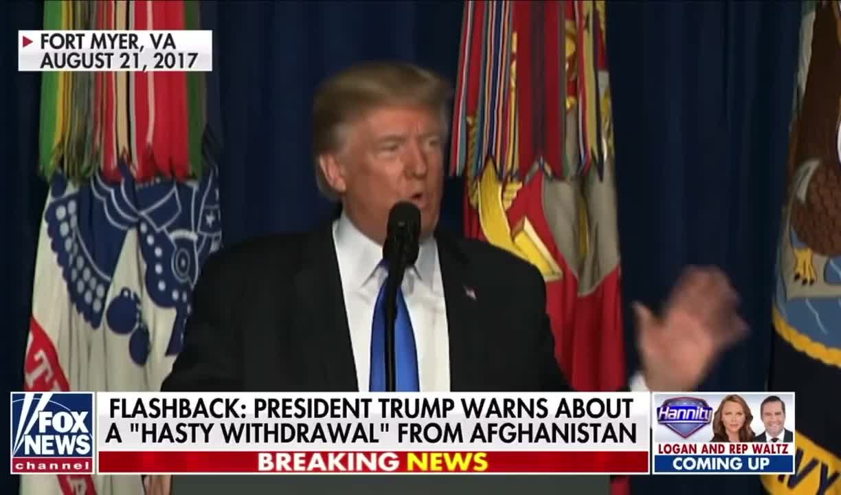 2017 Flashback: President Trump Foresees 'Predictable' Result of Hasty Afghanistan Withdrawal