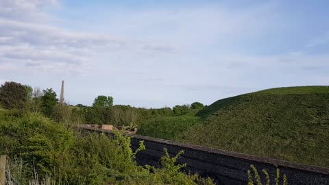 Walk by fort in England