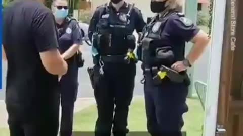 Woman in Australia arrested for not providing vaccination status.