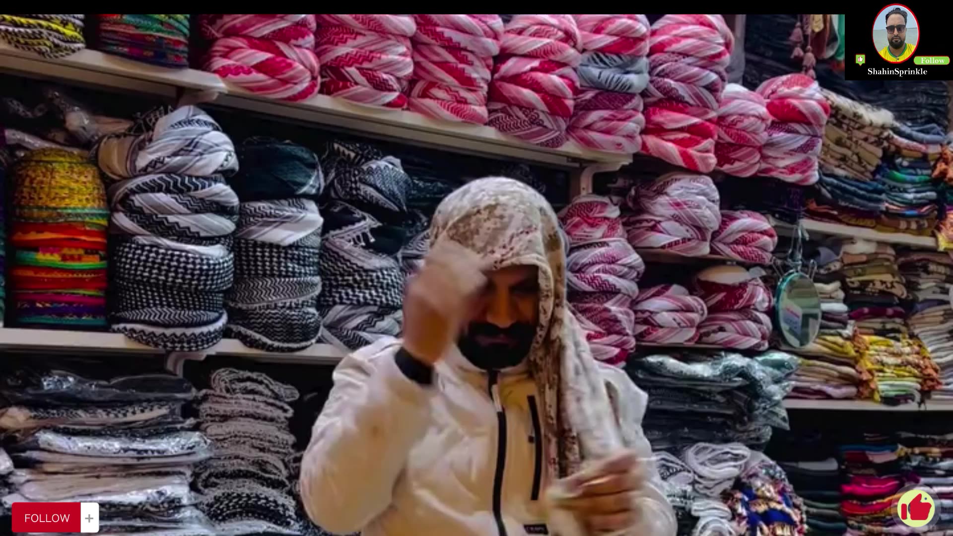Easy Step To Wear Arabic Headscarf or SheMagh!! Dubai Style Rumal ...