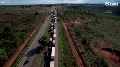 Bolsonaro supporters start fires and block roads after Brazil election defeat