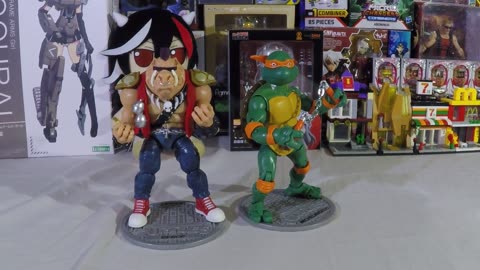 Playmates 6 inch Teenage Mutant Ninja Turtles Michelangelo Vs Bebop