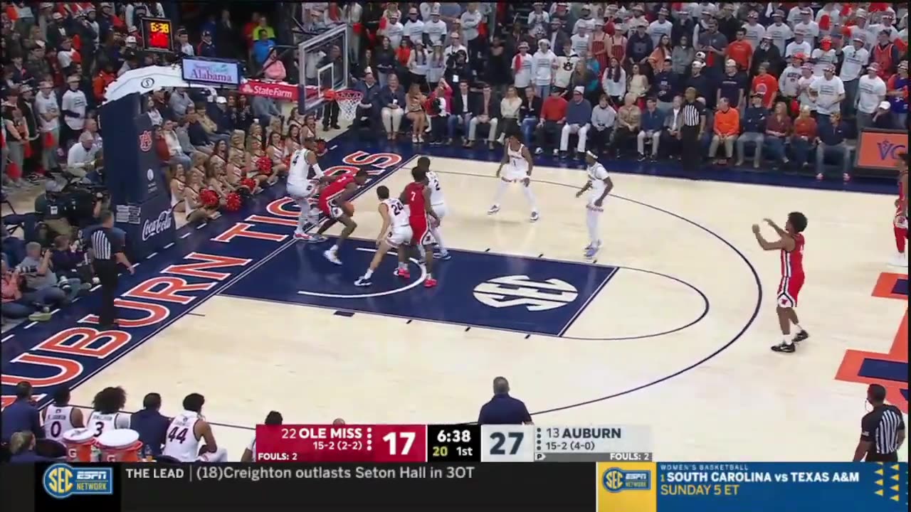 #13 Auburn vs Ole Miss Highlights | NCAA Men's Basketball