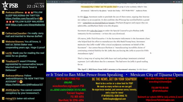 2022-04-05 22:00 EDT - The MAGA Mullet Show: with MagaSwaga