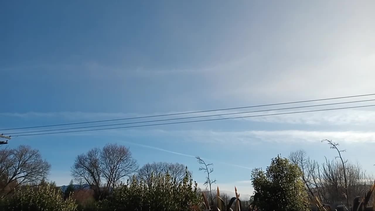 I wasn't, but now I'm convinced they are spraying us...