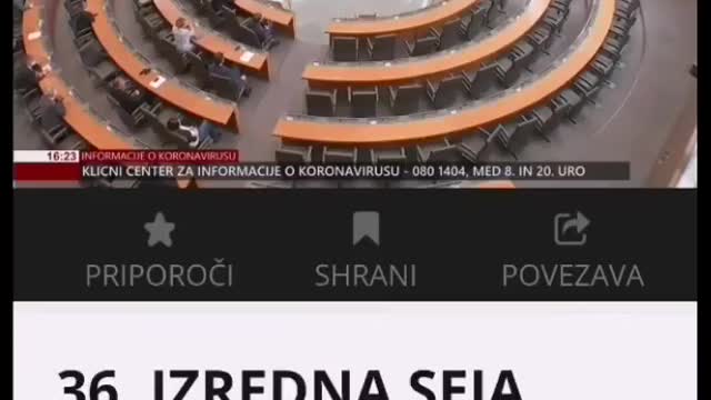 Norišnica v parlamentu