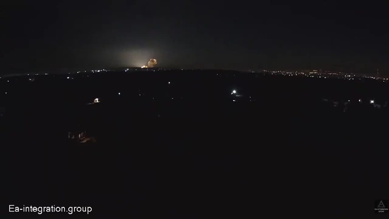 Large explosions seen on live cam in Kharkiv, Ukraine.