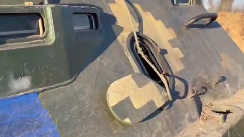 Abandoned Ukrainian BRDM