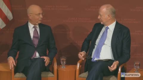 Klaus Schwab talking about the WEF strategy to reach global power