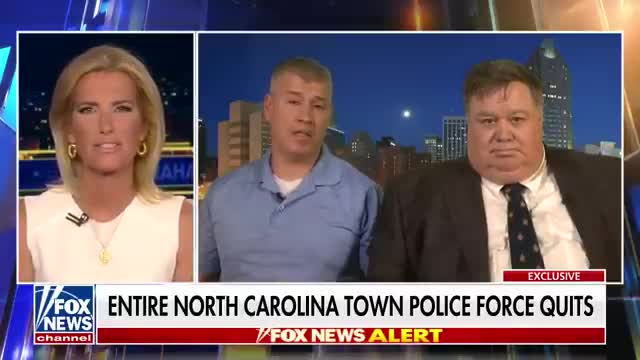 What caused a small town's whole police force to resign?