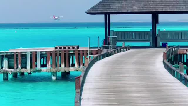 Maldives - Sea Plane Taking off